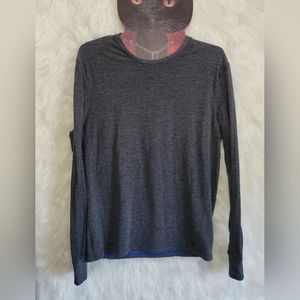 American Eagle T Shirt Mens Small Gray Casual Long Sleeve Adult